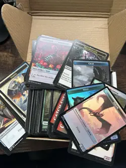 MTG Token Lot ~350 Cards Mixed Sets Creatures Treasures +Foils Double-Sided - Image 1