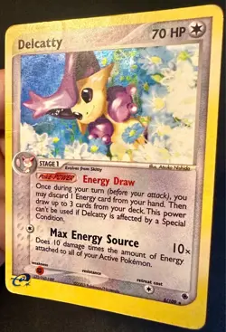 Delcatty 5/109 2003 EX Ruby & Sapphire Pokemon Card Nintendo Holo Rare - Mp/Hp - Image 2