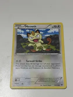 MEOWTH 74/124 COMMON XY FATES COLLIDE POKEMON CARD NM FAST DISPATCH - Image 1
