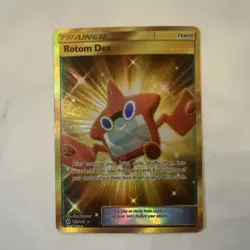 Pokemon Rotom Dex Secret Rare Full Art Holo SM Base Trainer 159/149 Card - Image 1