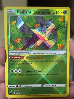 POKEMON RADIANT TSAREENA #016/195 RADIANT RARE SILVER TEMPEST NM CARD CARD - Image 1