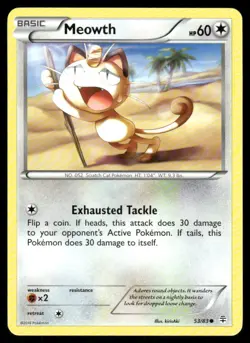 Pokemon Cards Meowth 53/83 Generations Common NM - Image 1