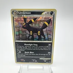 Pokemon Umbreon 10/90 HGSS Undaunted Cracked Ice Holo Card 2010 - Image 1