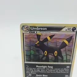 Pokemon Umbreon 10/90 HGSS Undaunted Cracked Ice Holo Card 2010 - Image 2