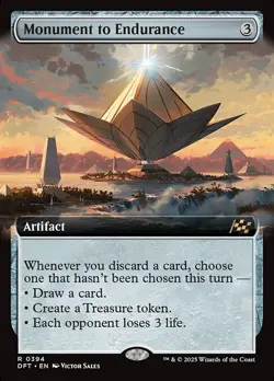 Monument to Endurance Extended Art R Regular #394 | DFT Aetherdrift | MTG - Image 1