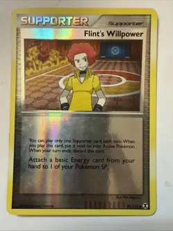 Flint's Willpower 91/111 Rising Rivals Reverse Holo Pokemon Card - Image 1