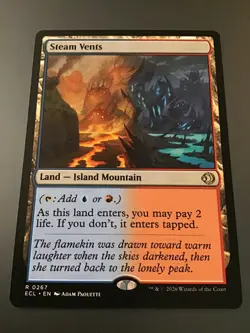 MTG Lorwyn Eclipsed 0267 Steam Vents NM - Image 1