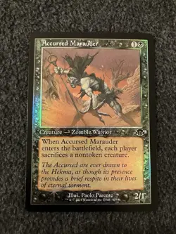 Magic The Gathering MTG - Accursed Marauder (Retro Frame) Foil - MH3 - Image 1
