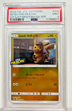 PSA 9 Detective Pikachu Promo 339/Sm-P Pokemon Card Japanese Promo - Image 3