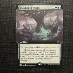 1x Conduit of Worlds ~ Extended Art - Foil NM-Mint, English Phyrexia: All Will B - Image 1