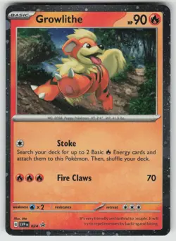 Growlithe 024 Holo Promo Scarlet & Violet Promo Pokemon Lightly Played - Image 1