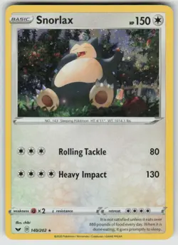 Snorlax (Cosmos Holo) 140/202 Holo Promo Blister Exclusives Pokemon LP - Image 1