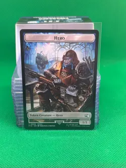 Copy 1 / Hero 4 Final Fantasy Token (FIN) MTG Regular NM - Image 1