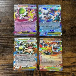 Pokemon Mega Evolution Set of EX Double Rare 4 Card Lot NM - Image 1