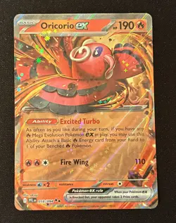 Oricorio EX 018/094 Phantasmal Flames Holo Pokemon TCG Card NM Near Mint - Image 1