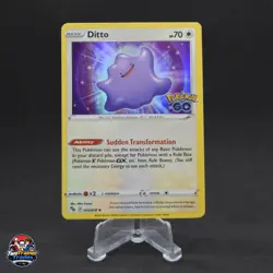 Ditto Holo Rare Pokemon GO 053/078 NM Pokemon - Image 1