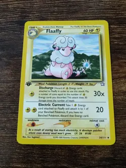 Pokemon Neo Genesis 1st Edition Flaaffy 34/111 Non Holo NM-MINT - Image 1