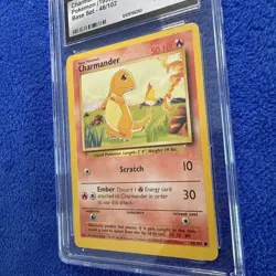 Pokemon Charmander Base Set 046/102 Near Mint Condition 1999 NM 7 - Image 3