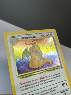Dragonite 4/62 Holo Rare Fossil 1999 Pokemon LP/MP - Image 3
