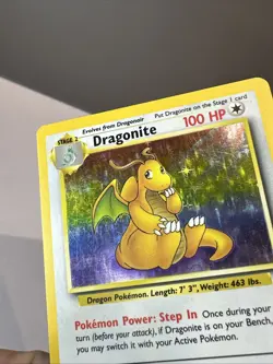 Dragonite 4/62 Holo Rare Fossil 1999 Pokemon LP/MP - Image 5