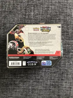 Pokemon TCG Paldean Fates Tin Sealed Charizard EX - Dented Tin - Image 2