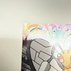 1999 Topps Pokemon TV Animation BEEDRILL #15 Texture Holo Silver Foil Black Logo - Image 3