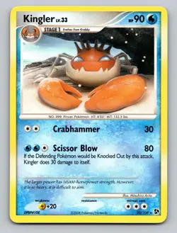 Kingler 20/106 Rare Great Encounters Pokemon NM - Image 1