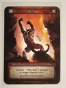 Sorcery: Contested Realm - ALPHA - Vile Imp - ORDINARY Non-Foil - Frank Frazetta - Image 1