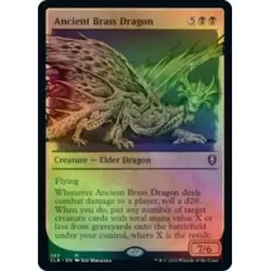 Foil Ancient Brass Dragon (showcase) Commander Legends: Battle For Baldur's Gate - Image 1