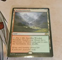 Wooded Foothills Modern Horizons 3 Pack Fresh MTG MINT - Image 1
