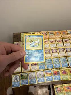 Pokemon 1st Edition Vaporeon Holo/fossil/Charmander/Bulbasaur Lot 128 - Image 2