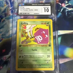 Koffing 58/82 1st Edition Pokemon Team Rocket CGC 10 Gem Mint - Image 1