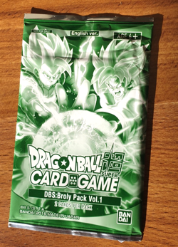 DRAGON BALL SUPER CARD GAME SEALED PROMO PACK DBS BROLY PACK VOL. 1 BAN DAI 2019 - Image 1