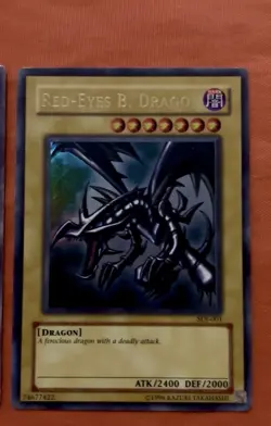 Konami Yu-Gi-Oh! 3-Card Lot: Blue-Eyes White Dragon x2 + Red-Eyes B. Dragon - Image 2
