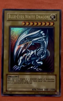 Konami Yu-Gi-Oh! 3-Card Lot: Blue-Eyes White Dragon x2 + Red-Eyes B. Dragon - Image 3