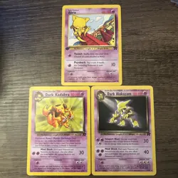 Abra, Dark Kadabra, Dark Alakazam - Team Rocket - Pokemon Card - Image 1