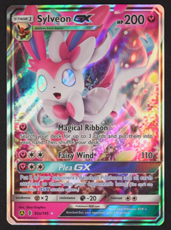 2018 Sylveon GX 92a/145 Guardians Rising Alt Art Pokemon TCG Trading Card Game - Image 1