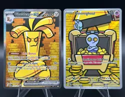 Gholdengo ex 252/182, Gimmighoul 198/182 Sv: PAR Connecting Art Card Lot NM - Image 1