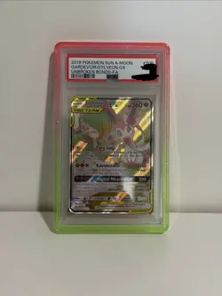 PSA Graded Card Case / Slab Bumper Guard - New - Pink & Green - Image 1