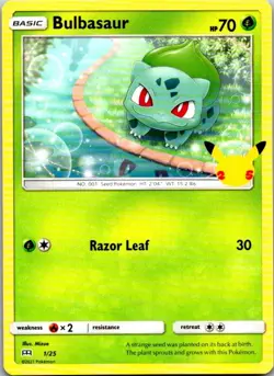 2021 Pokemon McDonald's 25th Celebration's Holo Pikachu Charmander Choose Card - Image 3