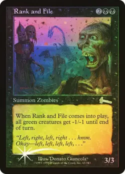 Urza's Legacy MTG FOIL Rank and File Magic - Image 1