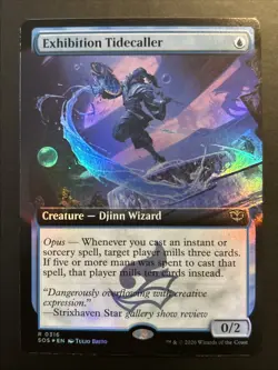 Exhibition Tidecaller (Extended Art) #316 (Foil) NM Secrets of Strixhaven MTG NM - Image 1