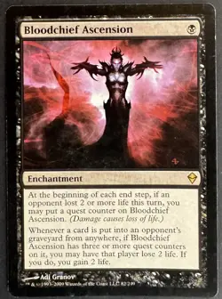 Mtg BLOODCHIEF ASCENSION NM Zendikar 82/249 -Argo- - Image 1