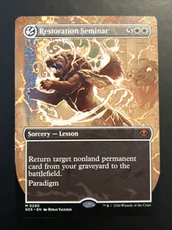 Restoration Seminar 290 (Borderless) Secrets of Strixhaven Regular SOS MTG NM - Image 1