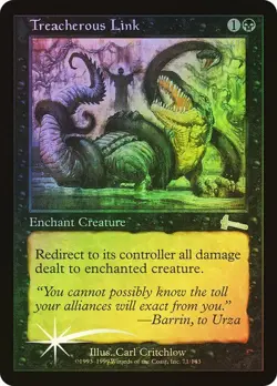 Urza's Legacy MTG FOIL Treacherous Link Magic - Image 1
