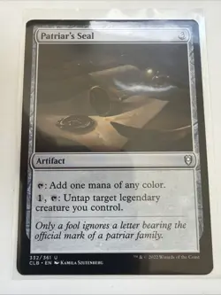 Patriar's Seal Commander Legends: Battle for Baldur's Gate Regular. Mtg - Image 1