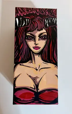 Magic The Gathering, Hand Painted Demon Bundle Box, w 450+ Bulk Card Lot. - Image 2