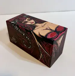 Magic The Gathering, Hand Painted Demon Bundle Box, w 450+ Bulk Card Lot. - Image 3
