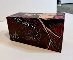 Magic The Gathering, Hand Painted Demon Bundle Box, w 450+ Bulk Card Lot. - Image 4