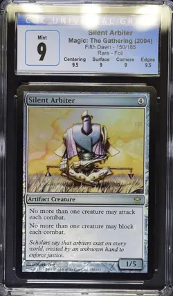 SILENT ARBITER Fifth Dawn Foil Rare CGC 9 Q++ MTG [Nostalgium] - Image 1